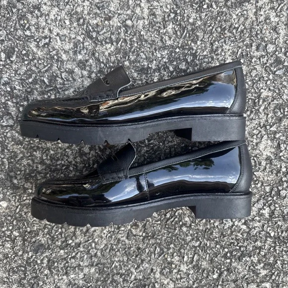 Rockport Kacey Penny Loafer Women's 9.5 Black Patent Faux And Leather Upper Shoe - Picture 8 of 11